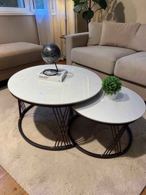 New Stock Pure Marble Nesting Coffee Tables To Elevate Your Living Room