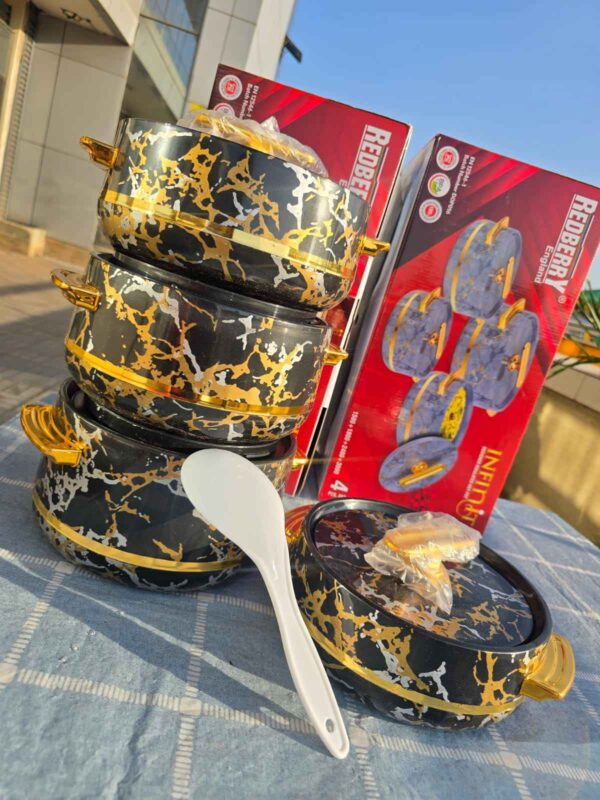 Redberry 4PCS Insulated Casserole Hotpot Set  Food Warmer & Serving Dishes (1500ML, 1800ML, 2400ML, 3000ML)
