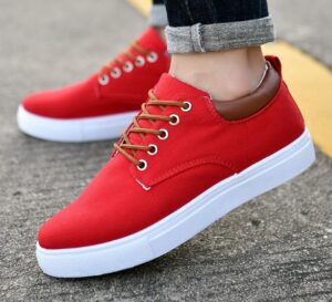 Unisex Lace-Up Canvas Rubber Shoes - Lightweight Casual Sneakers for Men & Women