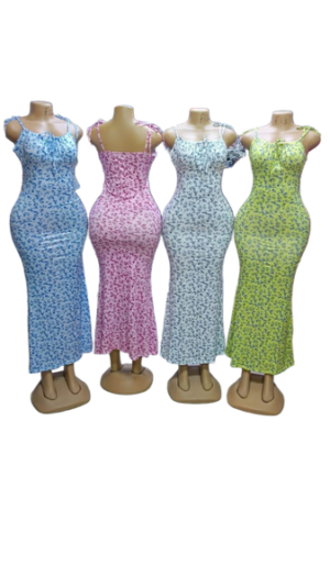 Floral Breathable Bodycon Dress - Stylish Women's Figure-Hugging Floral Dress for Casual & Summer Wear