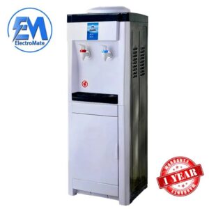 ElectroMate 2-Tap Water Dispenser with Built-In Storage Cabinet - Hot & Normal | Convenient Home & Office Use
