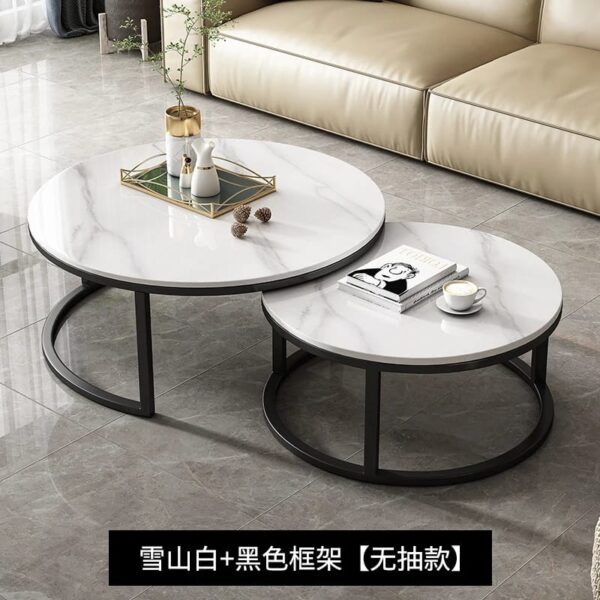 Pure Marble 2-in-1 Nesting Coffee Tables - Luxury Living Room Side Tables | New Arrival
