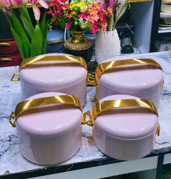 Alpine 4-Piece Insulated Hotpot Set - Thermal Food Warmers 1L, 2L, 3L & 4L