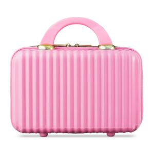 Single Piece Luxury Unbreakable Compact Travel Makeup & Toiletry Case - Hardshell Mini Cabin Carry-On