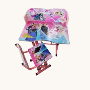 Height-Adjustable Kids Study Table & Chair Set for Ages 3-15 - Durable Children's Learning Desk for School, Reading & Drawing