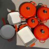 CAST IRON COOKWARE ORANGE_4_11zon 11-Piece Heavy Duty Enamel Cast Iron Cookware Set