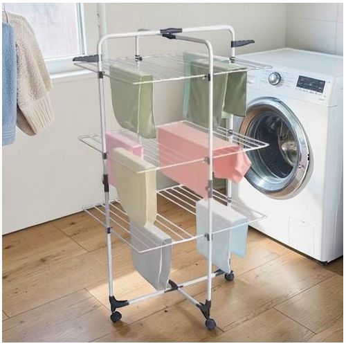Heavy Duty 3-Tier Foldable Clothes Drying Rack