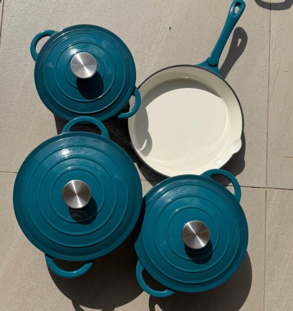 7-Piece Heavy Duty Enamel Cast Iron Cookware