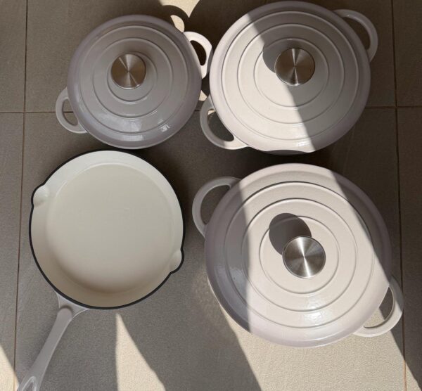 7-Piece Heavy Duty Enamel Cast Iron Cookware