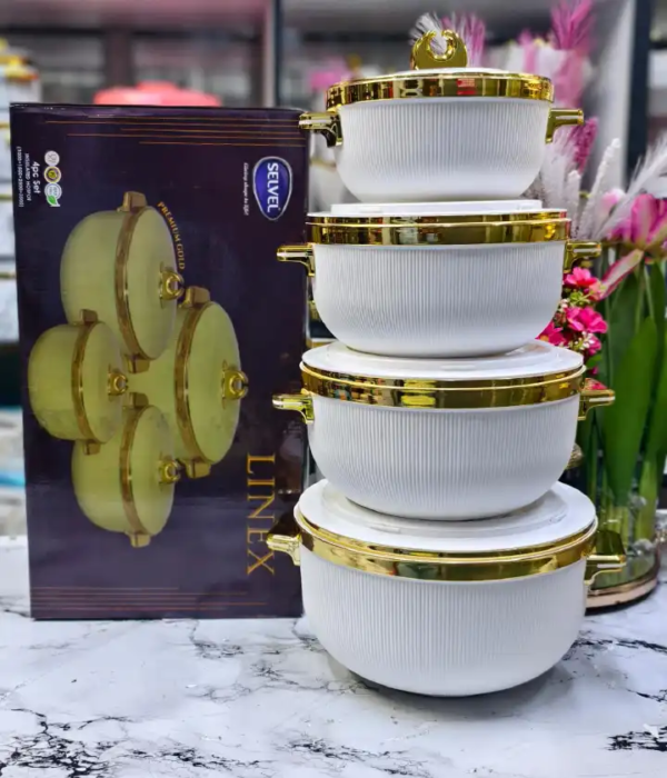 Linex 4 Piece Insulated Hot Pot Set 1L–3.5L