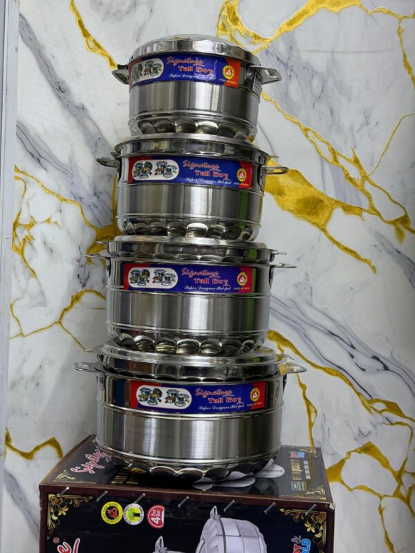 Signature 4PCS Stainless Steel Insulated Hotpot Set