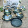 Premium 9 Piece Granite Coating Non-Stick Cookware Set