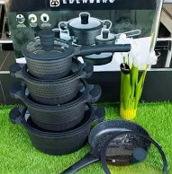 Edenberg 10pcs Alluminium Non stick cookware