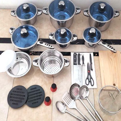30pcs Marwa stainless steel cookware set