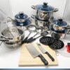 30pcs Marwa stainless steel cookware set