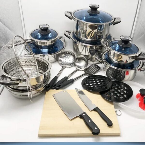 30pcs Marwa stainless steel cookware set
