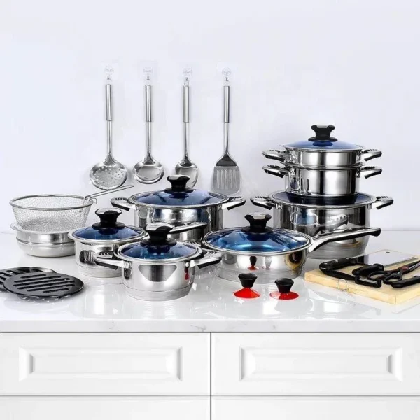 30pcs Marwa stainless steel cookware set