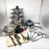 30pcs Marwa stainless steel cookware set