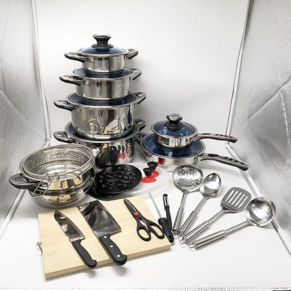 30pcs Marwa stainless steel cookware set