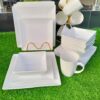 Quality 30-Pieces White Square Dinner Set
