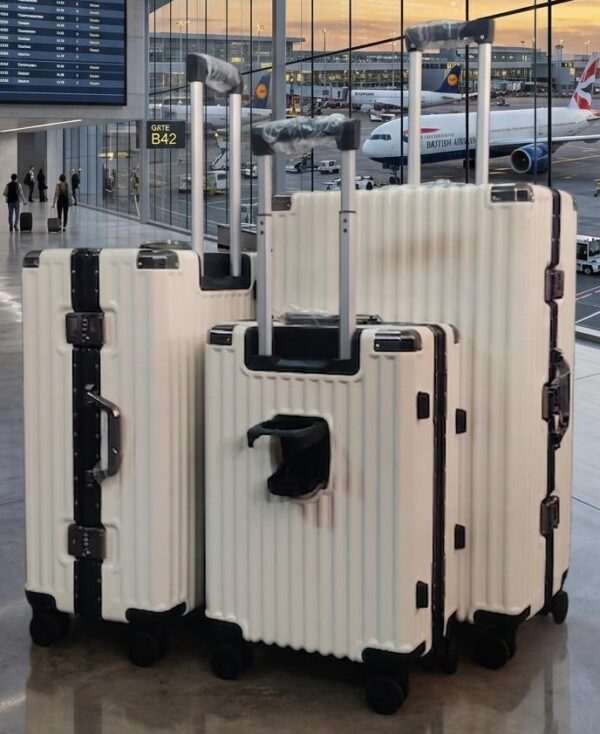 3-in-1 Aluminium Zipperless Suitcase